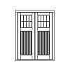 8-Lite over single planked panel double doors
Panel- V-groove
Glazing- SDL 8-Lite over single planked panel double doors
Panel- V-groove
Glazing- SDL