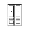 Single Lite over 2-panel double doors
Panel- Raised
Glazing- IG Single Lite over 2-panel double doors
Panel- Raised
Glazing- IG