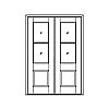 2-Lite over single panel double doors
Panel- Flat
Glazing- TDL 2-Lite over single panel double doors
Panel- Flat
Glazing- TDL