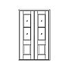 2-Lite over single panel double doors
Panel- Flat
Glazing- TDL 2-Lite over single panel double doors
Panel- Flat
Glazing- TDL