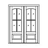4-Lite over single panel double doors
Panel- Raised
Glazing- SDL segment top 4-Lite over single panel double doors
Panel- Raised
Glazing- SDL segment top