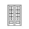 8-Lite over single panel double doors
Panel- Raised
Glazing- SDL 8-Lite over single panel double doors
Panel- Raised
Glazing- SDL