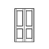 2-Panel double doors
Panel- Raised
Glazing- None