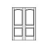 Segment top panel over single panel double doors
Panel- Raised
Glazing- None Segment top panel over single panel double doors
Panel- Raised
Glazing- None