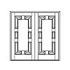 6-Panel double doors
Panel- Raised
Glazing- None