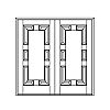 6-Panel double doors
Panel- Raised
Glazing- None 6-Panel double doors
Panel- Raised
Glazing- None