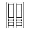 Single Lite over 2-panel double doors
Panel- Raised
Glazing- IG Single Lite over 2-panel double doors
Panel- Raised
Glazing- IG