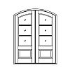 3-Lite over single panel segment top double doors
Panel- Raised
Glazing- SDL 3-Lite over single panel segment top double doors
Panel- Raised
Glazing- SDL
