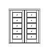 5-Lite double doors
Panel- None
Glazing- IG 5-Lite double doors
Panel- None
Glazing- IG
