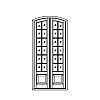 12-Lite over sinlge panel segment top double doors
Panel- Raised
Glazing- SDL 12-Lite over sinlge panel segment top double doors
Panel- Raised
Glazing- SDL