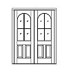 4-Lite over 2-panel double doors
Panel- Raised
Glazing- SDL 4-Lite over 2-panel double doors
Panel- Raised
Glazing- SDL