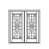 Full view decorative double doors
Panel- None
Glazing- IG decorative