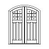 6-Lite over 2-panel segment top double doors
Panel- Raised
Glazing- SDL 6-Lite over 2-panel segment top double doors
Panel- Raised
Glazing- SDL