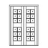 12-Lite double doors
Panel- None
Glazing- SDL