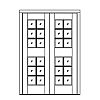 12-Lite double doors
Panel- None
Glazing- SDL 12-Lite double doors
Panel- None
Glazing- SDL