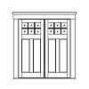 6-Lite over 2-Panel double doors
Panel- Flat
Glazing- SDL 6-Lite over 2-Panel double doors
Panel- Flat
Glazing- SDL