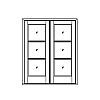 3-Lite double doors
Panel- None
Glazing- IG 3-Lite double doors
Panel- None
Glazing- IG