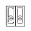 2-Panel double doors
Panel- Raised
Glazing- None