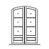 3-Lite over single panel eliptical top double doors
Panel- Raised
Glazing- SDL 3-Lite over single panel eliptical top double doors
Panel- Raised
Glazing- SDL