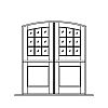 9-Lite over single panel segment top double doors
Panel- Flat
Glazing- SDL 9-Lite over single panel segment top double doors
Panel- Flat
Glazing- SDL