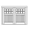 8-Lite over single planked panel double doors
Panel- V-groove
Glazing- TDL 8-Lite over single planked panel double doors
Panel- V-groove
Glazing- TDL