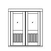 Single lite over single planked panels
Panel- V-groove
Glazing- IG Single lite over single planked panels
Panel- V-groove
Glazing- IG