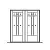 6-Lite double doors
Panel- None
Glazing- SDL 6-Lite double doors
Panel- None
Glazing- SDL