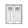 8-Lite over 2-panel double doors
Panel- Flat
Glazing- SDL 8-Lite over 2-panel double doors
Panel- Flat
Glazing- SDL