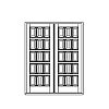 15-Panel double doors
Panel- Raised
Glazing- None