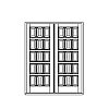 15-Panel double doors
Panel- Raised
Glazing- None 15-Panel double doors
Panel- Raised
Glazing- None