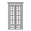 8-Lite over single panel double doors
Panel- Raised
Glazing- SDL 8-Lite over single panel double doors
Panel- Raised
Glazing- SDL