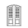12-Lite over single panel segment top double doors
Panel- Raised
Glazing- SDL 12-Lite over single panel segment top double doors
Panel- Raised
Glazing- SDL