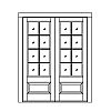 8-Lite over single panel double doors
Panel- Raised
Glazing- SDL 8-Lite over single panel double doors
Panel- Raised
Glazing- SDL