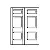 3-Panel double doors
Panel- Raised
Glazing- None 3-Panel double doors
Panel- Raised
Glazing- None