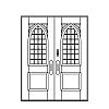 30-Lite 3-panel double doors
Panel- Flat
Glazing- SDL
