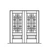Single lite over single panel double doors
Panel- Raised
Glazing- IG decorative