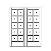 10-Lite double doors
Panel- None
Glazing- IG