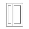 single lite double doors
Panel- none
Glazing- IG