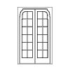 12-lite double doors
Panel- none
Glazing- IG