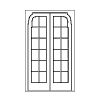 12-lite double doors
Panel- none
Glazing- IG