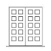 10 lite double doors
Panel- none
Glazing- IG 10 lite double doors
Panel- none
Glazing- IG