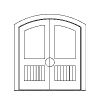 single lite over single plank panel double doors
Panel- v-groove
Glazing- IG single lite over single plank panel double doors
Panel- v-groove
Glazing- IG