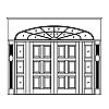 6-Panel double doors with 3-Lite sidelites and 12-Lite 6-Panel double doors with 3-Lite sidelites and 12-Lite