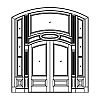 Single lite over single panel segment top double doors with 3-Lite with shelf over single panel sidelites and single lite 2-tier segment top transom
Panel- Raised
Glazing-IG Single lite over single panel segment top double doors with 3-Lite with shelf over single panel sidelites and single lite 2-tier segment top transom
Panel- Raised
Glazing-IG