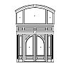 Single lite with shelf 2-panel double doors with single lite with shelf over single panel sidelites and 3-Lite 2-tier segment top transom
Panel- Raised
Glazing- IG Single lite with shelf 2-panel double doors with single lite with shelf over single panel sidelites and 3-Lite 2-tier segment top transom
Panel- Raised
Glazing- IG