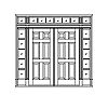 6-Panel double doors with 5-Lite sidelites and 8-Lite transom
Panel- Raised
Glazing- SDL 6-Panel double doors with 5-Lite sidelites and 8-Lite transom
Panel- Raised
Glazing- SDL