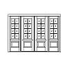 8-Lite with shelf over single panel double doors with 8-lite with shelf over single panel sidelites
Panel- Raised
Glazing- SDL 8-Lite with shelf over single panel double doors with 8-lite with shelf over single panel sidelites
Panel- Raised
Glazing- SDL