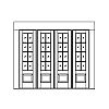 8-Lite over single panel double doors with 8-lite over sinlge panel sidelites
Panel- Raised
Glazing- SDL 8-Lite over single panel double doors with 8-lite over sinlge panel sidelites
Panel- Raised
Glazing- SDL