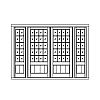 20-Lite over single planked panel double doors with 10-Lite over single planked panel sidelites
Panel- V-groove
Glazing- SDL 20-Lite over single planked panel double doors with 10-Lite over single planked panel sidelites
Panel- V-groove
Glazing- SDL