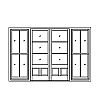 3-Lite over 2-panel double doors with 4-Lite sidelites
Panel- Flat
Glazing- SDL 3-Lite over 2-panel double doors with 4-Lite sidelites
Panel- Flat
Glazing- SDL